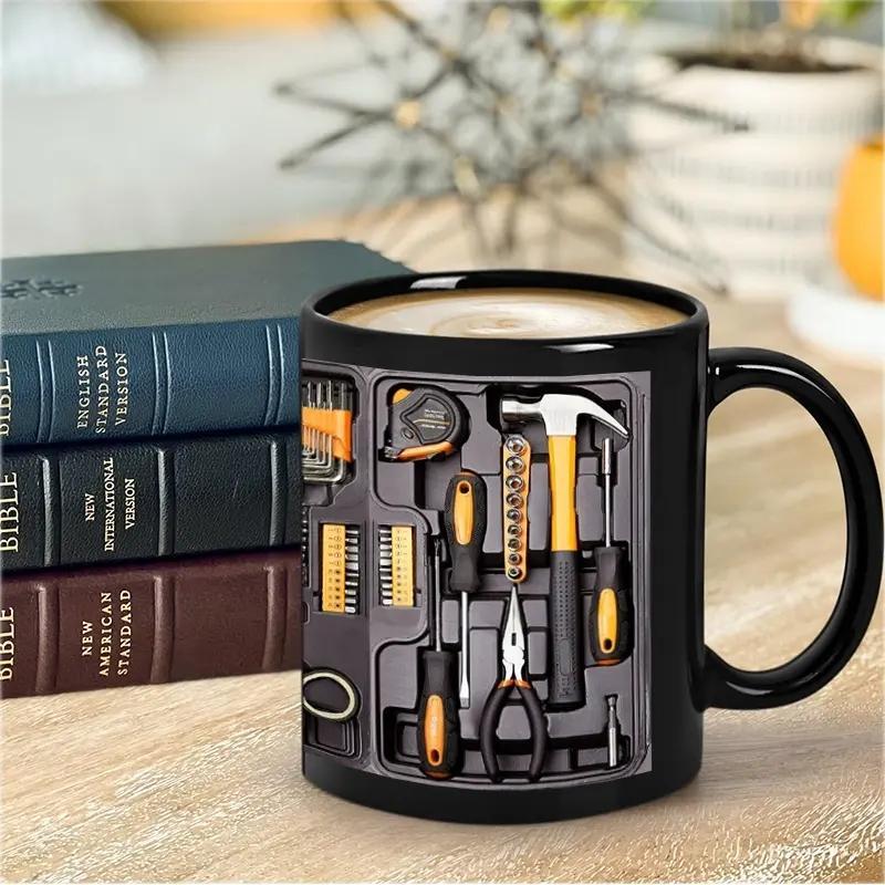 Funny Coffee Mug - Mechanic Toolbox Set, 11oz 15oz Mug for Auto Mechanics, Unique Gifts for Birthdays, Holidays, Christmas, Perfect Coffee Cup