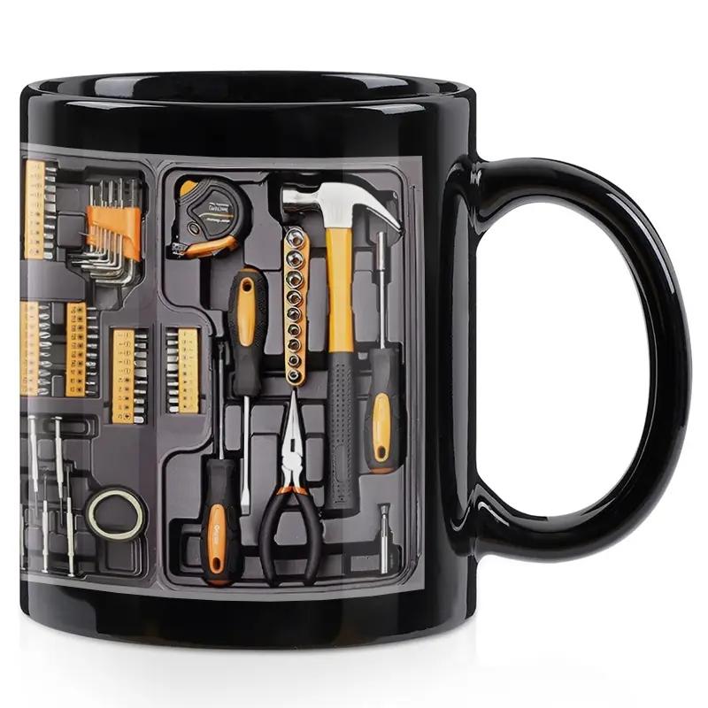 Funny Coffee Mug - Mechanic Toolbox Set, 11oz 15oz Mug for Auto Mechanics, Unique Gifts for Birthdays, Holidays, Christmas, Perfect Coffee Cup