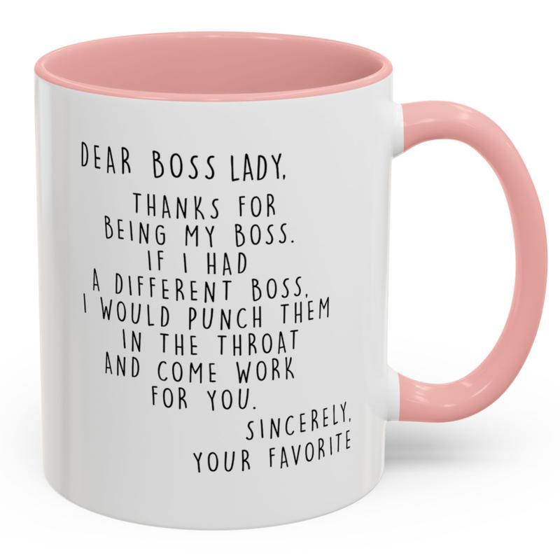 Boss Lady Mug, Worlds Best Boss Mug, Funny Gift For Boss, Boss Coffee Mug, Best Boss Ever Mug, Boss Mugs For Women, Funny Ceramic Coffee Mugs Drinkware Gift For Coworkers, Supervisor, Birthday Gifts - scs12617