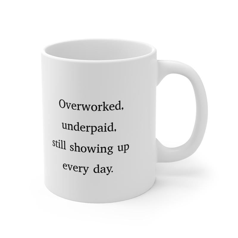Funny Work Mug 11oz, Office Humor Accidentally Became Important, Coffee Cup, Tea Mug, Gift for Colleague, Sarcastic Office Gift, Novelty Mug
