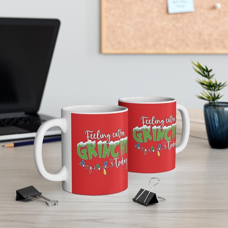 Christmas Cookie Cream Coffee Mug, Christmas Gift, Hidden Pattern Joke, Gag Gift, Coffee Drinkware Beverage, Gift for Friend, Coworker on Christmas