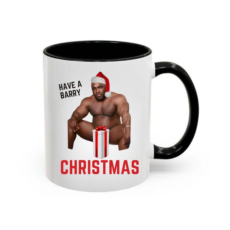 Have a Barry Christmas Mug â€“ Funny Meme Coffee Cup, Holiday Gag Gift for Friends