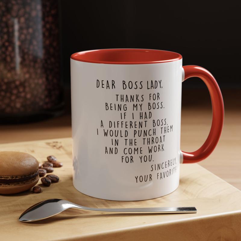 Boss Lady Mug, Worlds Best Boss Mug, Funny Gift For Boss, Boss Coffee Mug, Best Boss Ever Mug, Boss Mugs For Women, Funny Ceramic Coffee Mugs Drinkware Gift For Coworkers, Supervisor, Birthday Gifts - scs12617