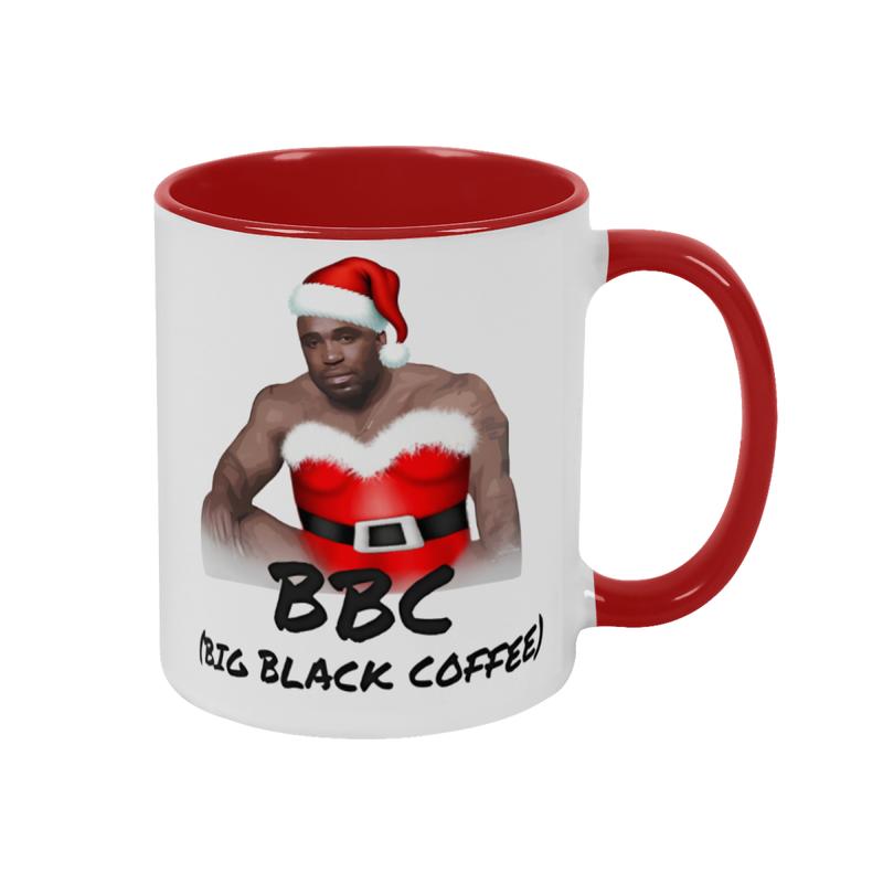 Funny Christmas Coffee Mug, Barry Wood Meme Mug, Santa Hat BBC (Big Black Coffee) Funny Mugs, Santa Claus Mug, Coffee Mug 11oz 15oz, Office gaggift, Christmas gift Ceramic Drinkware