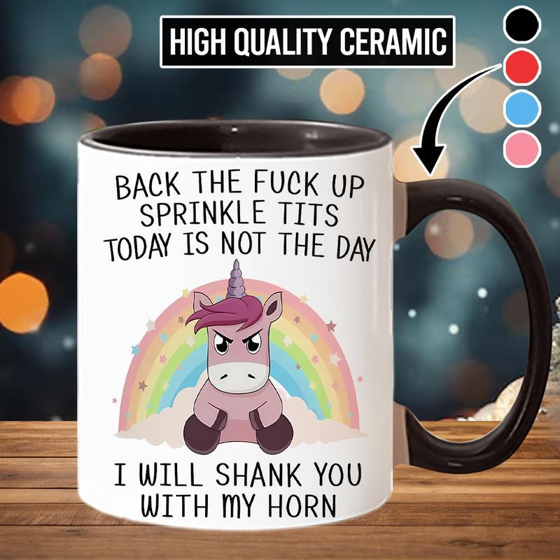 Funny Unicorn Mug I May Sparkle, But Don't Underestimate My Rage - Funny Gift Mug For Best Friend Cup Ceramic Drinkware
