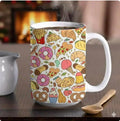 Christmas Cookie Cream Coffee Mug, Christmas Gift, Hidden Pattern Joke, Gag Gift, Coffee Drinkware Beverage, Gift for Friend, Coworker on Christmas