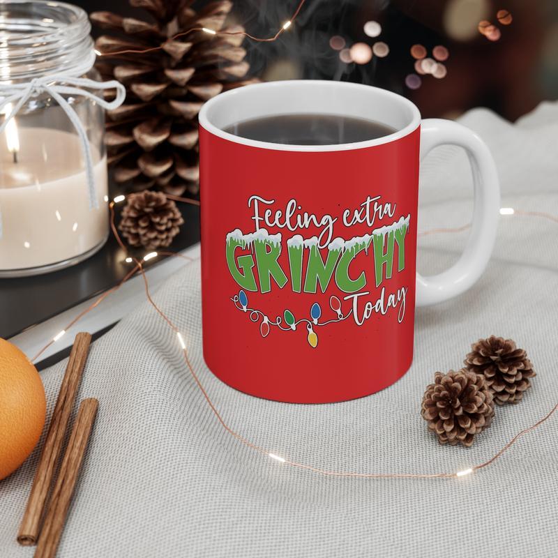 Christmas Cookie Cream Coffee Mug, Christmas Gift, Hidden Pattern Joke, Gag Gift, Coffee Drinkware Beverage, Gift for Friend, Coworker on Christmas
